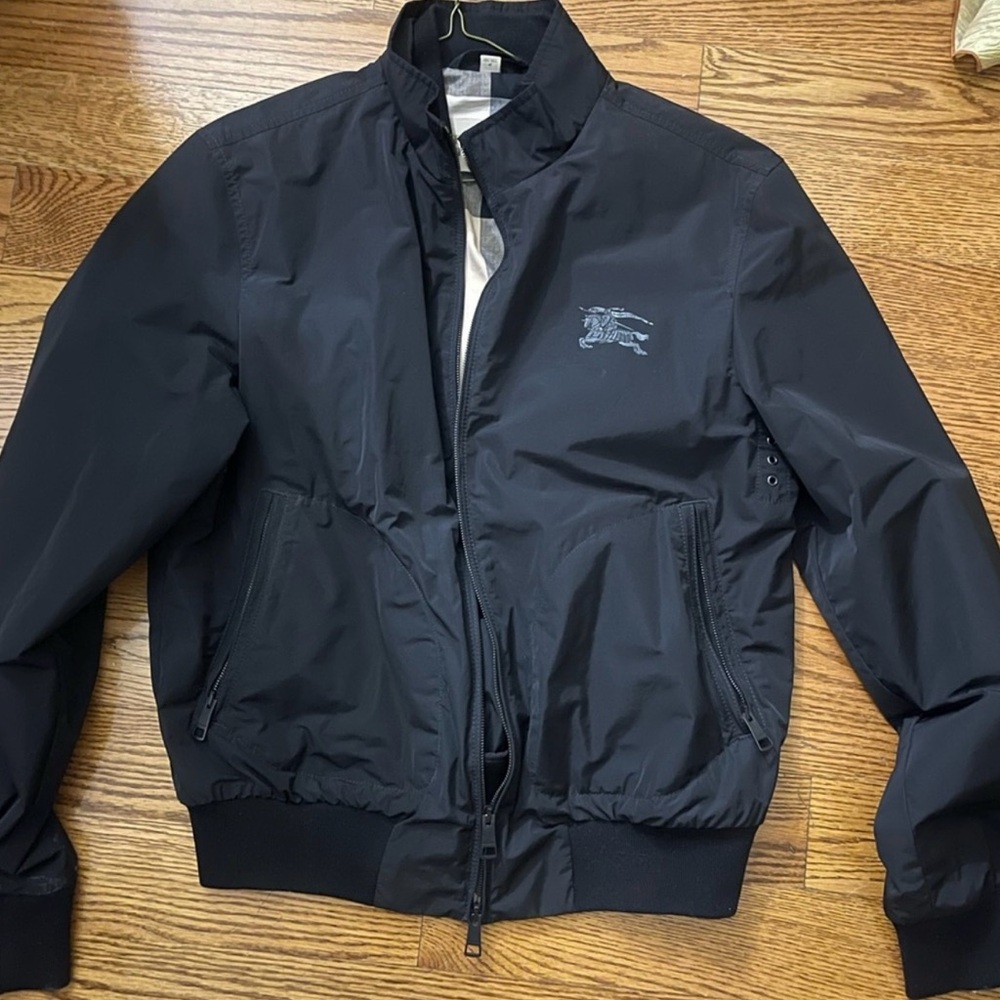 Burberry Black Windbreaker Jacket